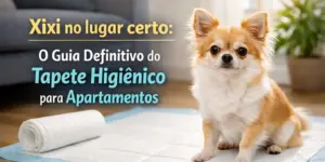 Chihuahua no tapete higiênico para apartamentos em 2026